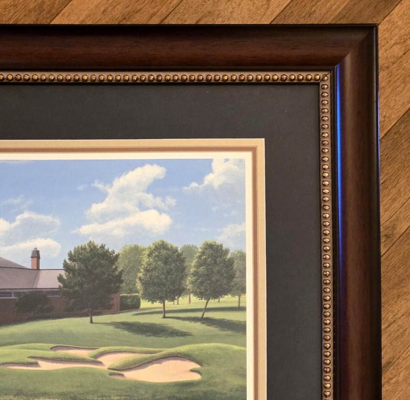 Rob Stine Hackberry Creek Golf Course Hole 18 Framed Giclee Art Signed LE 28/100 gallery