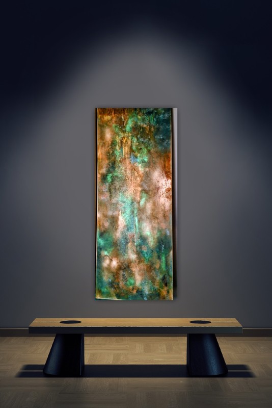 Abstract, Large, Painting, Original, Gold, Turquoise, PATINA