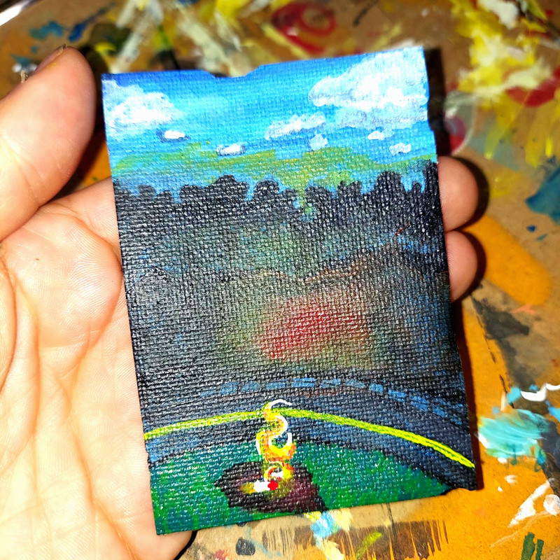"Utah Cigs" aceo original art card 2026 gallery