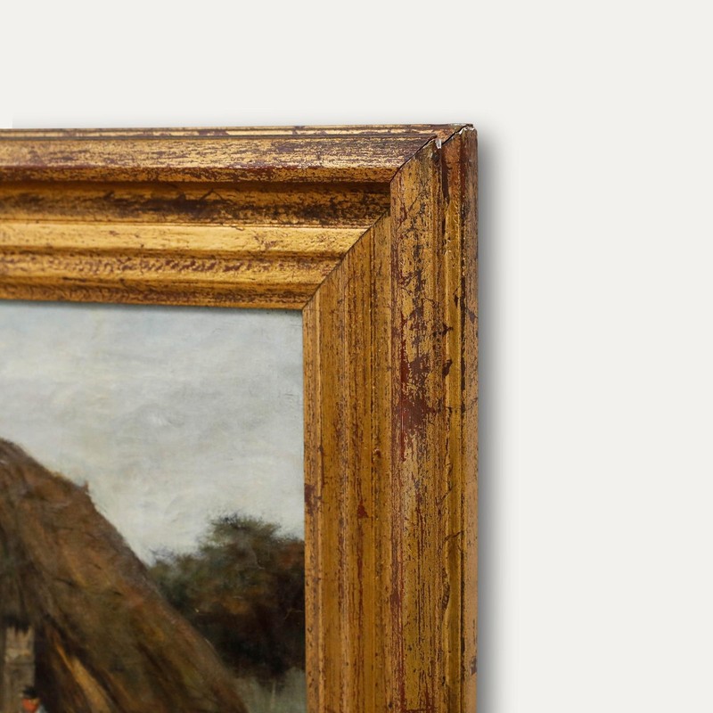 Johan Scherrewitz (1868-1951) - Framed Late 19th Century Oil, The Sheepfold gallery