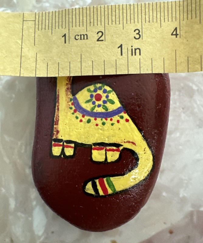 “Dinosaur” Hand Painted Rock with Acrylic/Stone Art/Gifting Ideas gallery