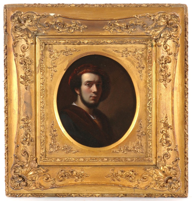 Michail Ivanovich Scotti-Attrib. «Young Italian», oil on canvas, ca.1840