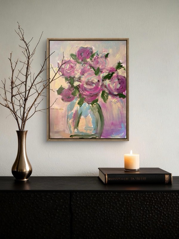11x14 Canvas Abstract Original Home Signed Unframed Floral Interior Design gallery