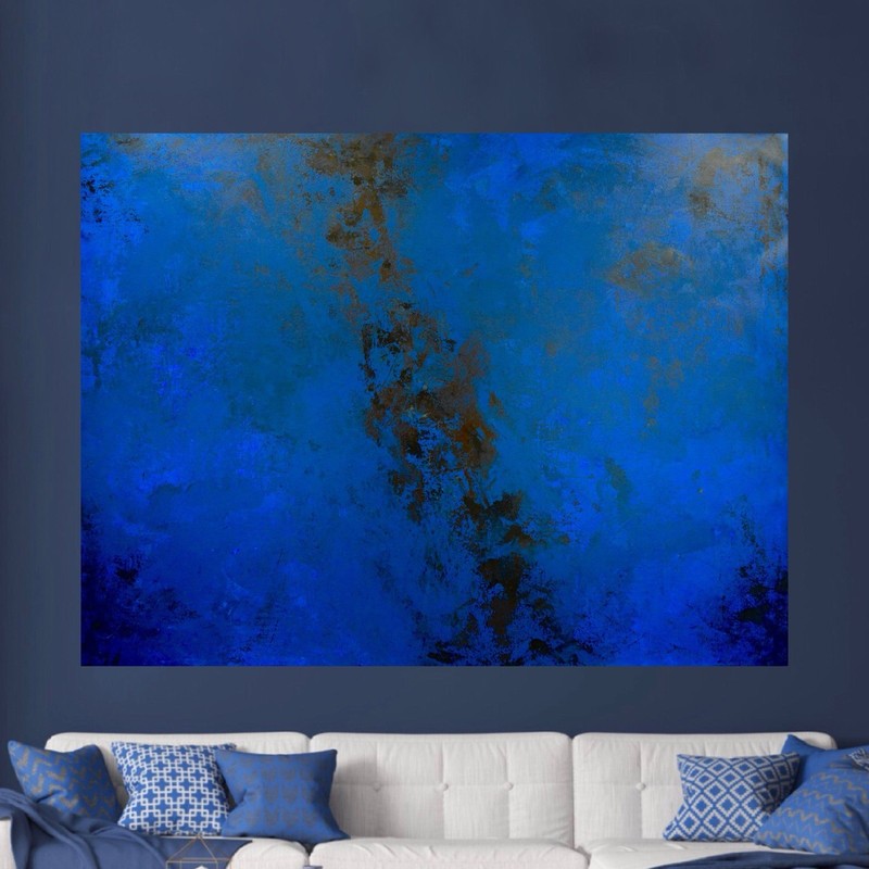 Mark Little Original Giant Canvas Painting 84”X62” (7 Foot) Abstract Modern XL gallery