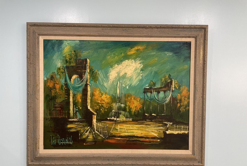 Vintage Mid Century Framed Lee Reynolds Painting 48” By 36”