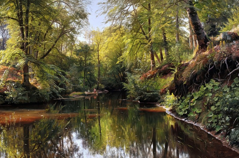 Peder Mork Monsted Forest Saeby Reproduction – Giclee Canvas/Paper/Stretched