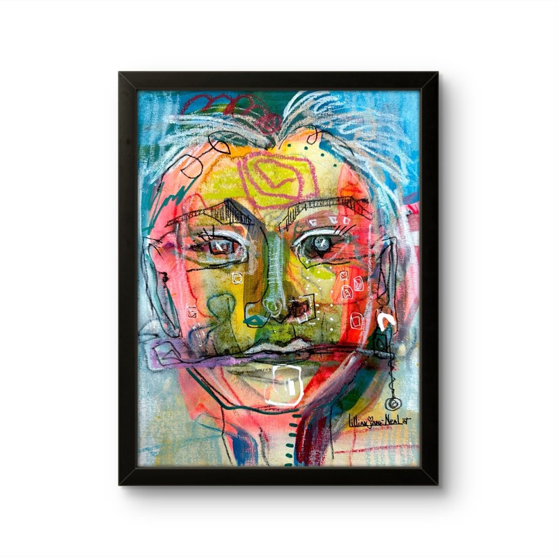 11″x14″ Modern Original Abstract Expressionism on Paper Home Art