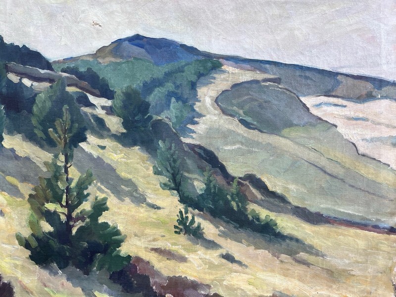 Impressionist Einar Gross 1895-1960 Summer Landscape Blokhus Denmark 1963 gallery