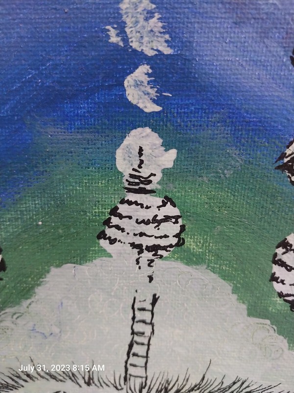 Original Oil Painting Thougths No Signature . 8 X 10 gallery