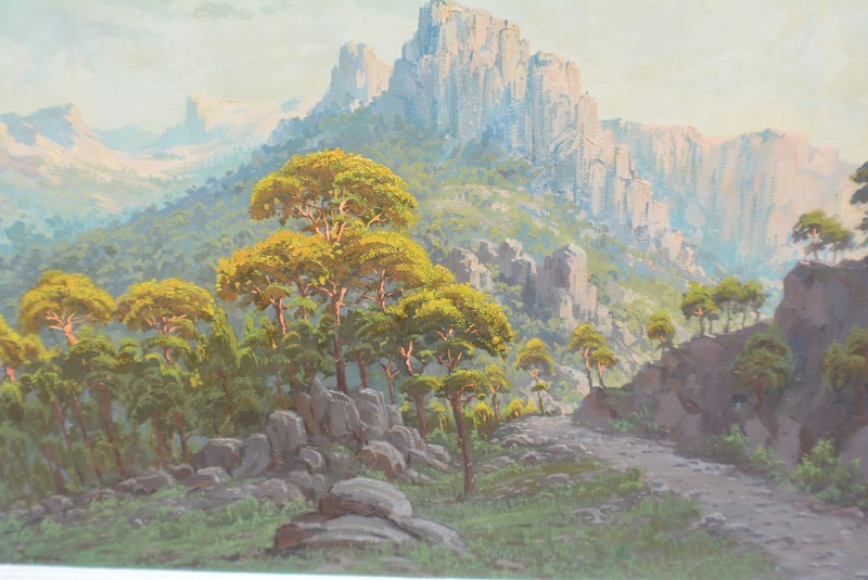 Eloy Ingrain Cardenas ne 1927 Spain Oil On Canvas in Frame 29" x 39.5" gallery
