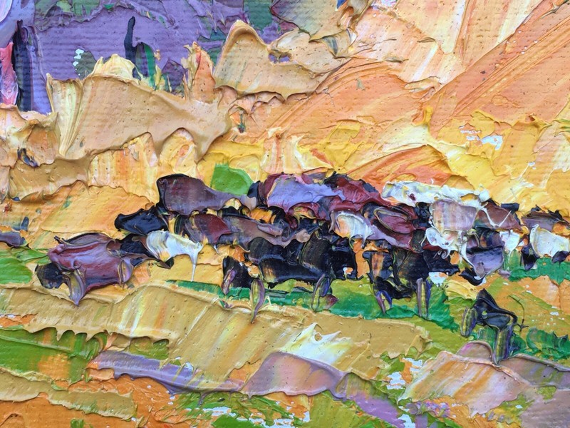 Oil Painting Canvas Warm Autumn Kalenyuk A Original Framed Wall nKalen286AAA gallery