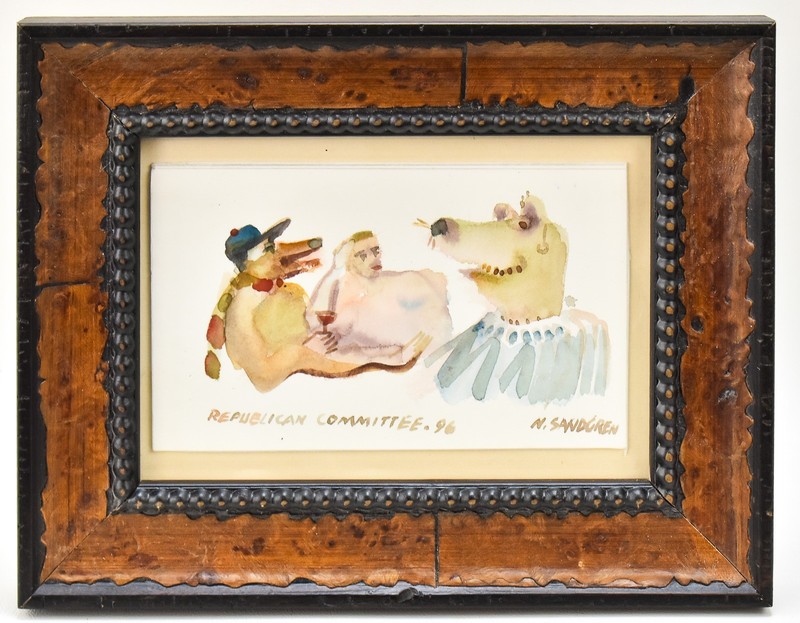 1996 Original Watercolor by Nelson Sandgren