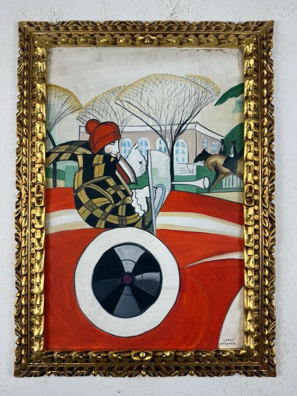 Gerda Wegener (Handmade) Oil On Canvas Painting signed and stamped