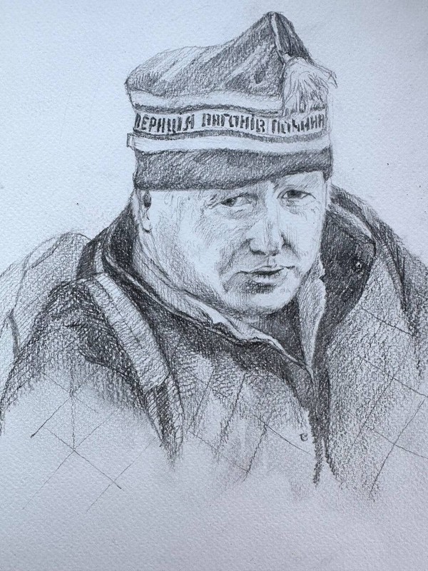 Painting by Ukrainian artist Kostiuk-Shostka "Portrait of Boris Johnson" gallery