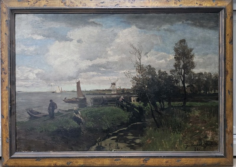 Oil painting Gregor von Bochmann 1850-1930 Düsseldorf