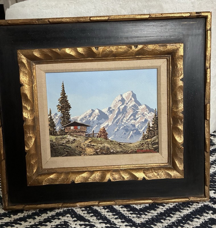 Peter Haller Austria Landscape Scene Alps Mountains Original Painting VTG