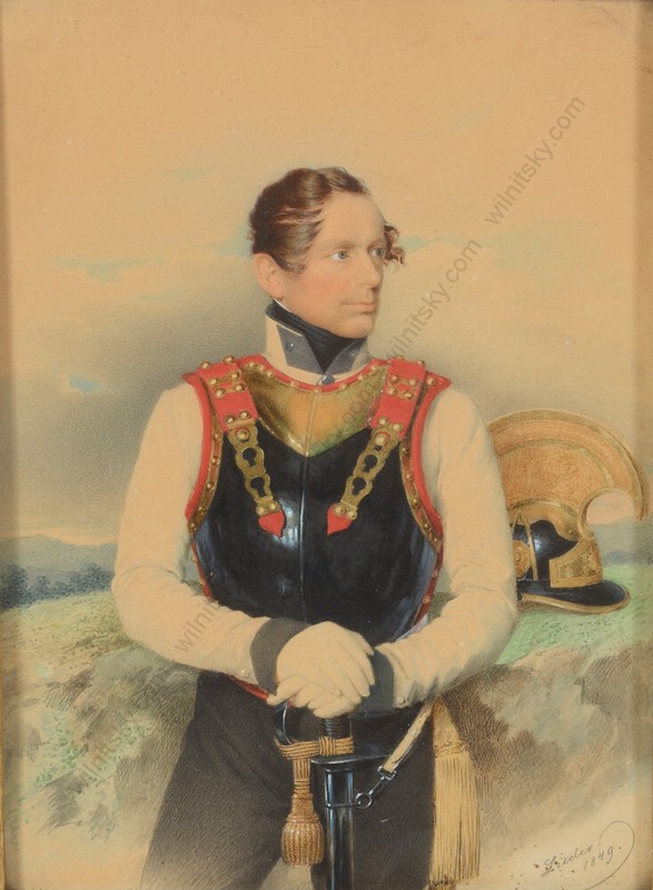 Fr. J. G. Lieder "Count Karl v. Coudenhove as Major of Austrian Cuirassiers" gallery