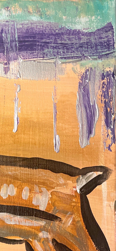Northern Caribou Proud Trekking through Swamp 11X14" Canvas and Acrylic Art gallery