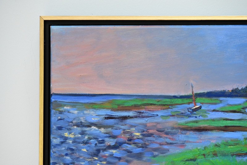 Beth Riso Original Fine Art Oil Painting -Boat Meadow - Eastham, Cape Cod, MA gallery