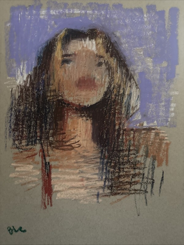 Oil Pastel Portrait 9”x12”