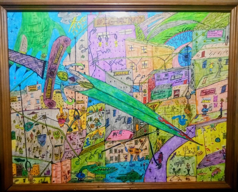 Art Titled Production 22*18 Frame Unique One Of A Kind, Only One On The Planet