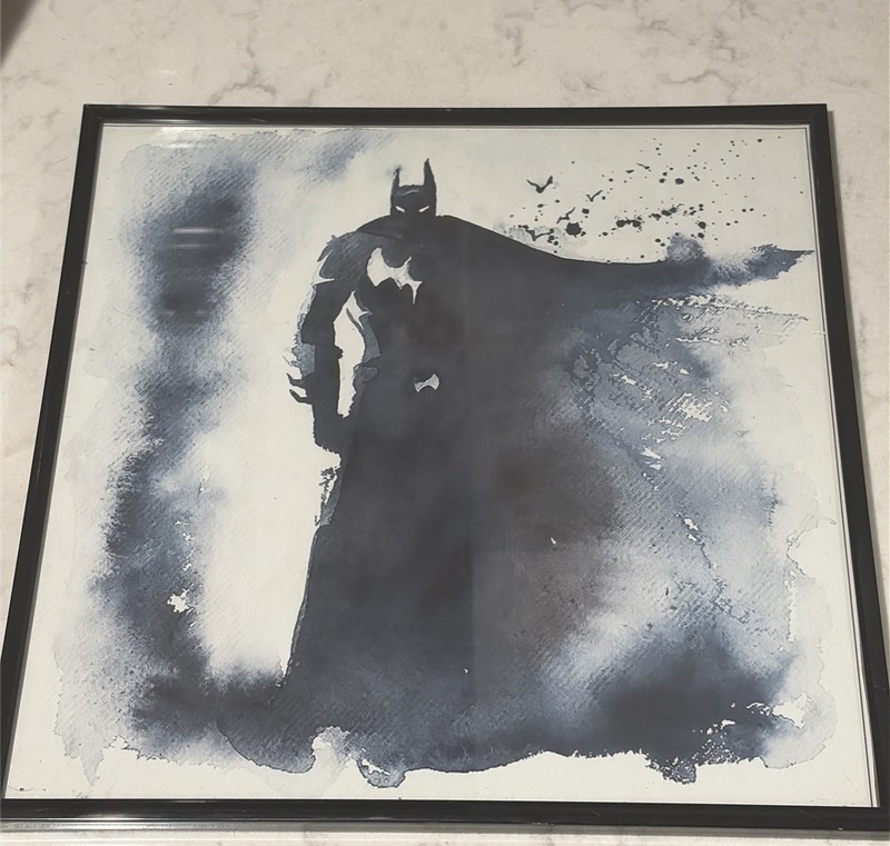 Custom Batman Water Color Painting 1 of 1 Hand Painted 12×12