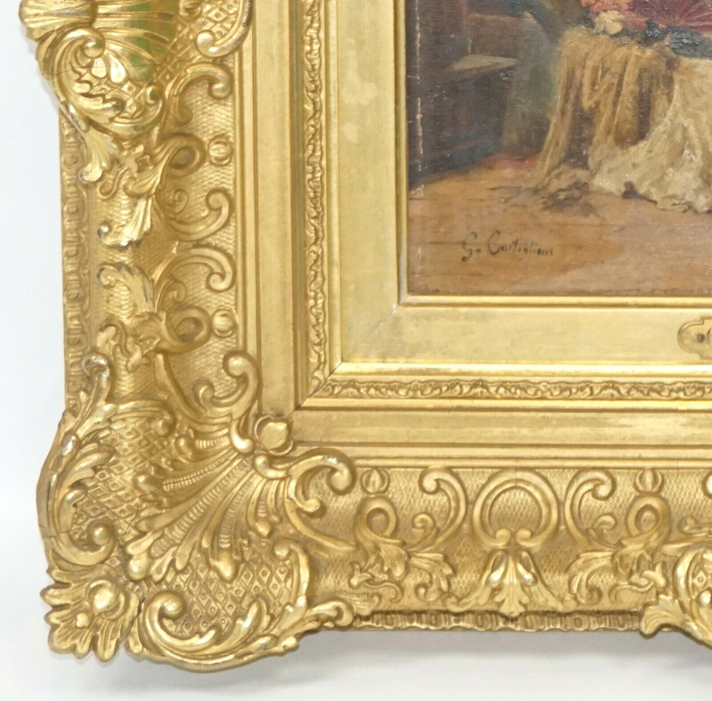 Italian Masterpiece Artist Giusesppe CASTIGNLIONE Painting On Wood Board gallery