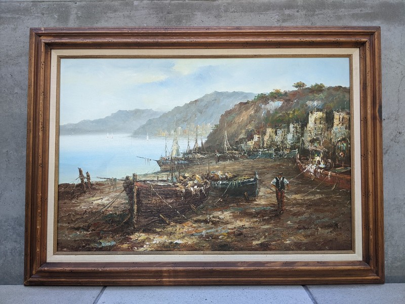 Vintage Original Heinrich Knauf ’01-’76 «Expressionism» Oil On Canvas Painting