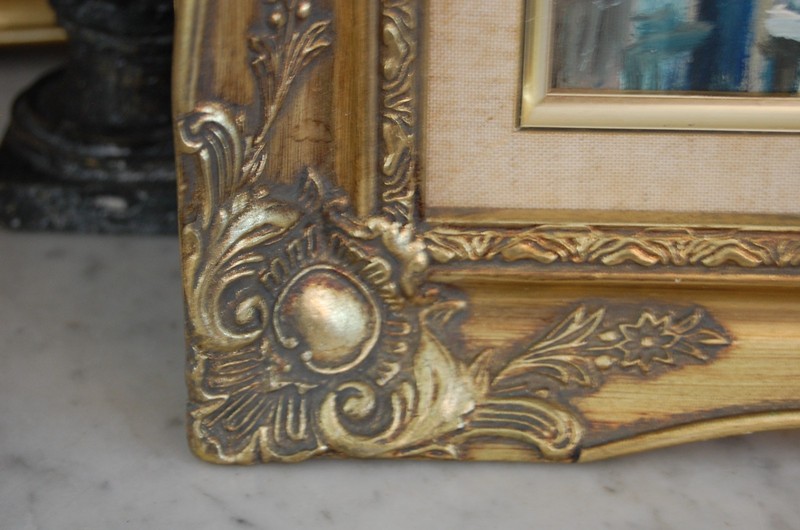 FRAMED ORIGINAL HECTO VIDAL OIL "IGLESIA DE LA MERCED STUDY II" OLD HAVANA, CUBA gallery