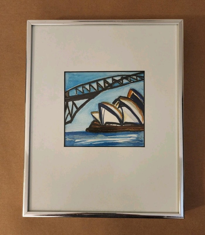 Edith R. White Watercolor - Sidney Harbour
