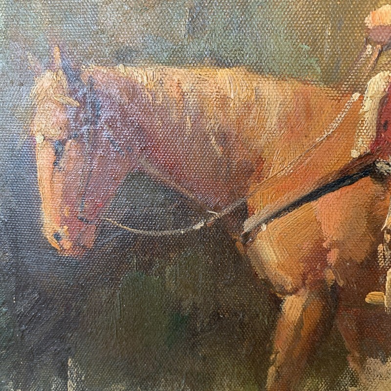Original Oil on Canvas Horsemen gallery