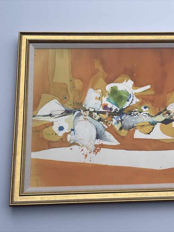 Magnus Engstrom PAINTING ABSTRACT VINTAGE EXPRESSIONISM MODERNISM mid century gallery