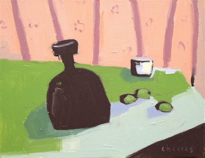 Modern Still Life Original Oil Painting Unique Abstract 11×14 Aldo Cherres Art
