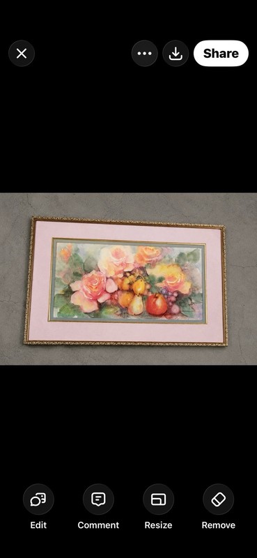 Watercolor By Jan Barba Horn                      11 1/2 X 22 1/2 ￼