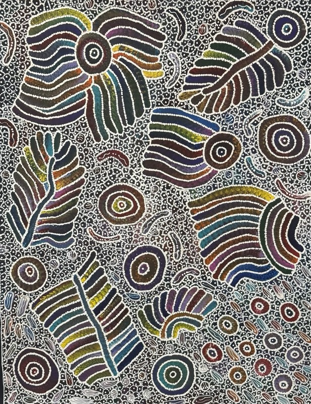 Jedda Purvis Kngwarrreye 💕Aboriginal Art 90cm X 70cm COA Supplied. JP16J-B