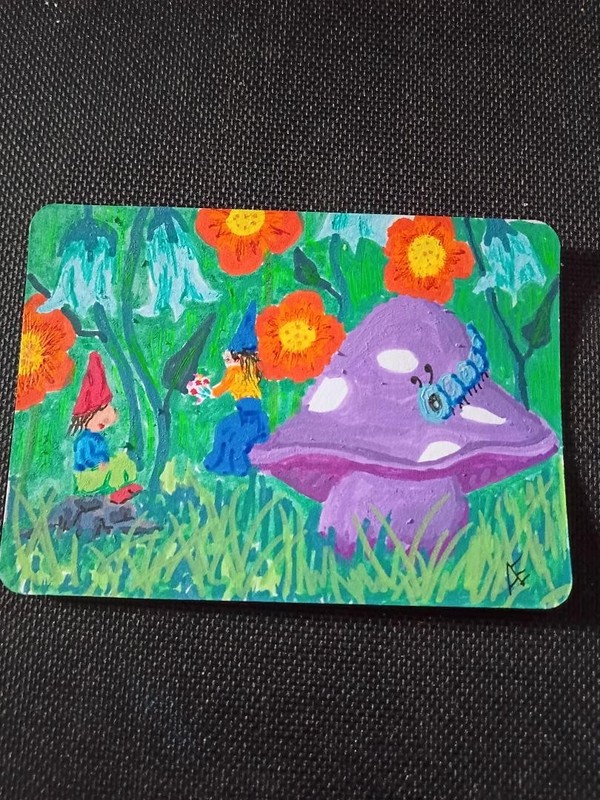 Original art work by new artist. One of a kind painting .