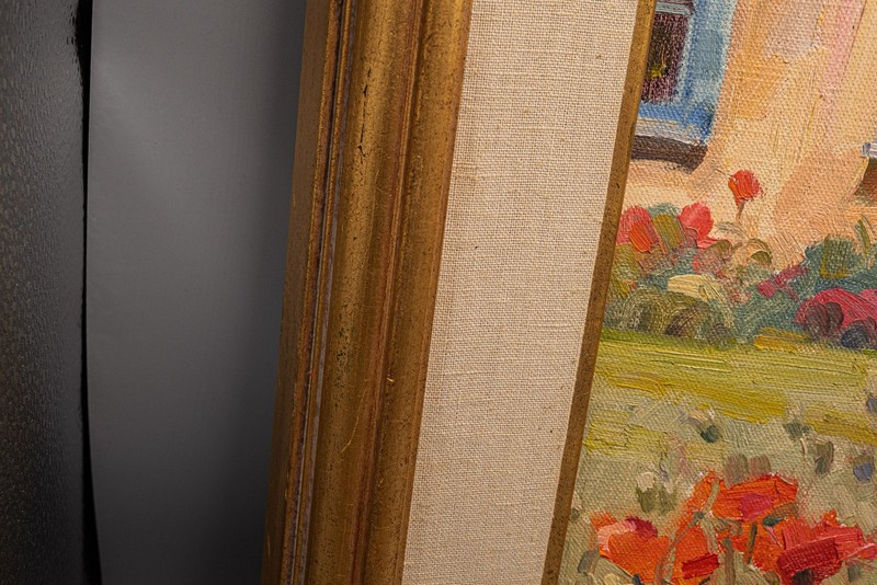 Kevin MacPherson (b. 1956) "Poppies Santa Fe" Original Oil Painting New Mexico gallery