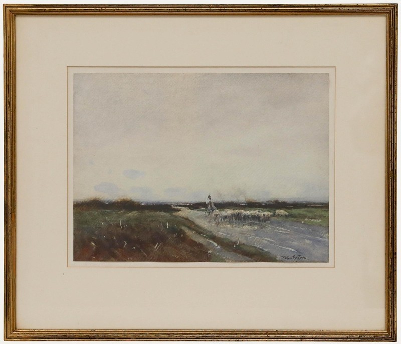 William Tatton Winter (1855-1928) – Framed Watercolour, Across the Common