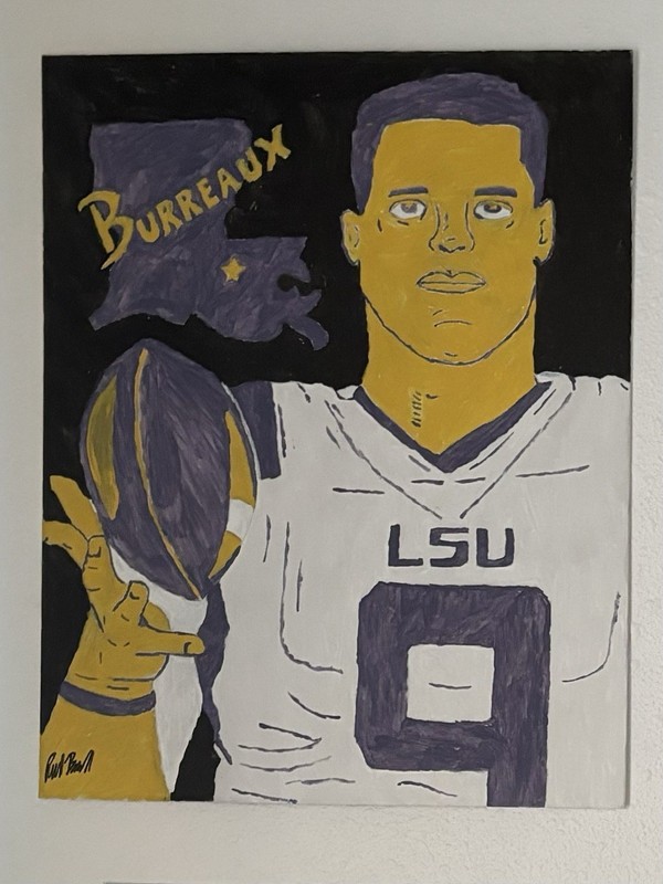 Joe Burrow Painting