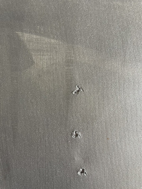 Lucio Fontana Original Painting on Paper Silver Modern Art Minimalist Italy F29 gallery