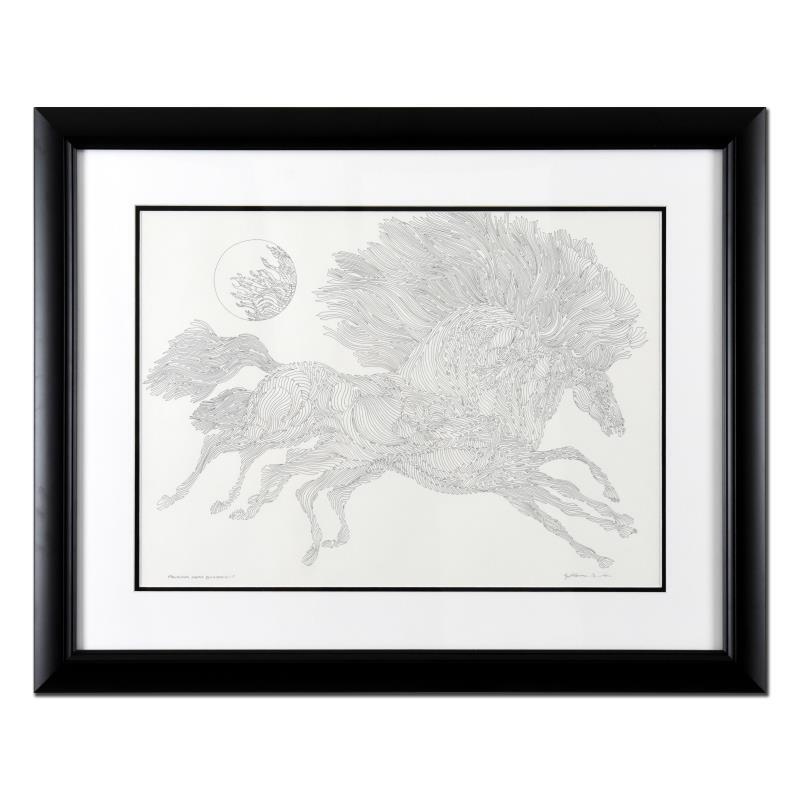 Azoulay «Preliminary Sketch BDCA» Original Drawing, Hand Signed with LOA
