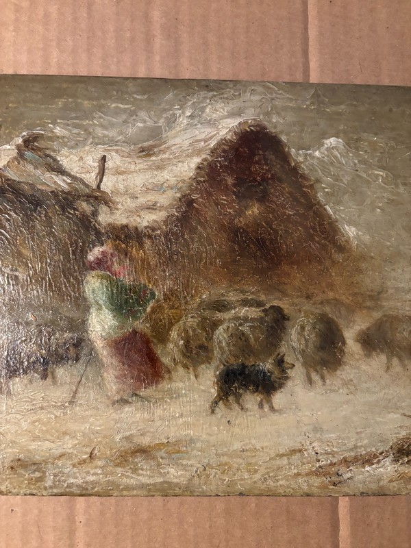 Rare Antique Signed Art Painting 1890s Francis Wheaton Jackson Whites Ramapo #2 gallery