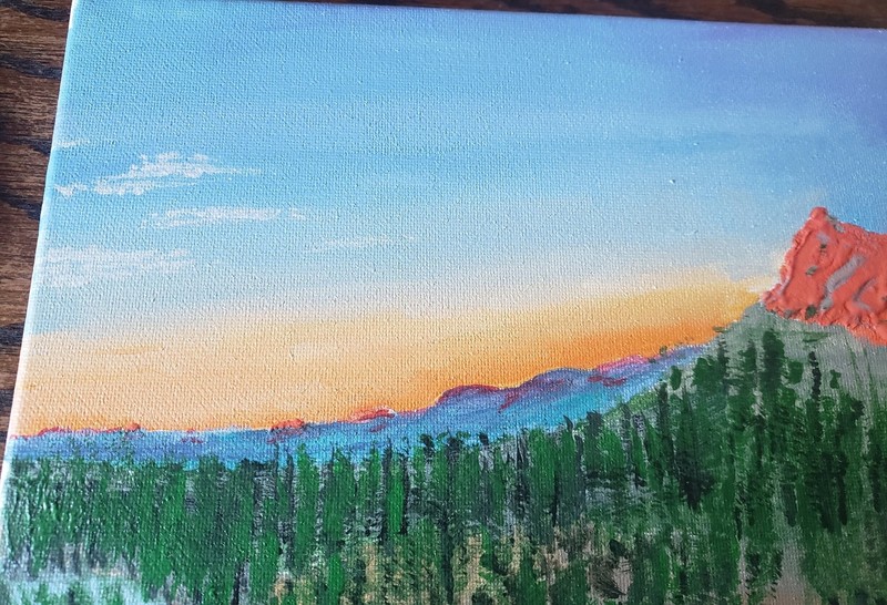 Hand Painted Acrylic "Desert Oasis" gallery