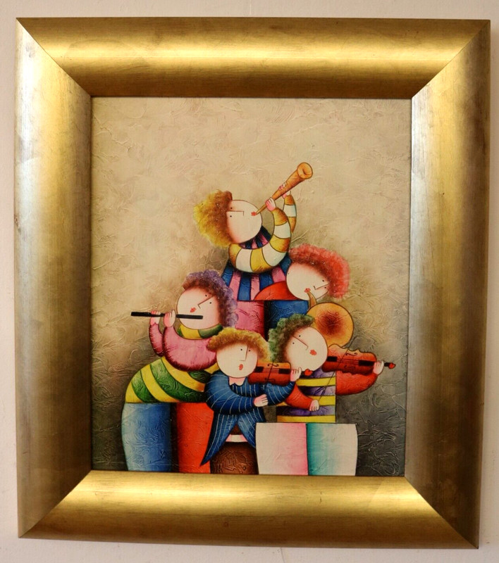 Stylized painting «The Musicians»