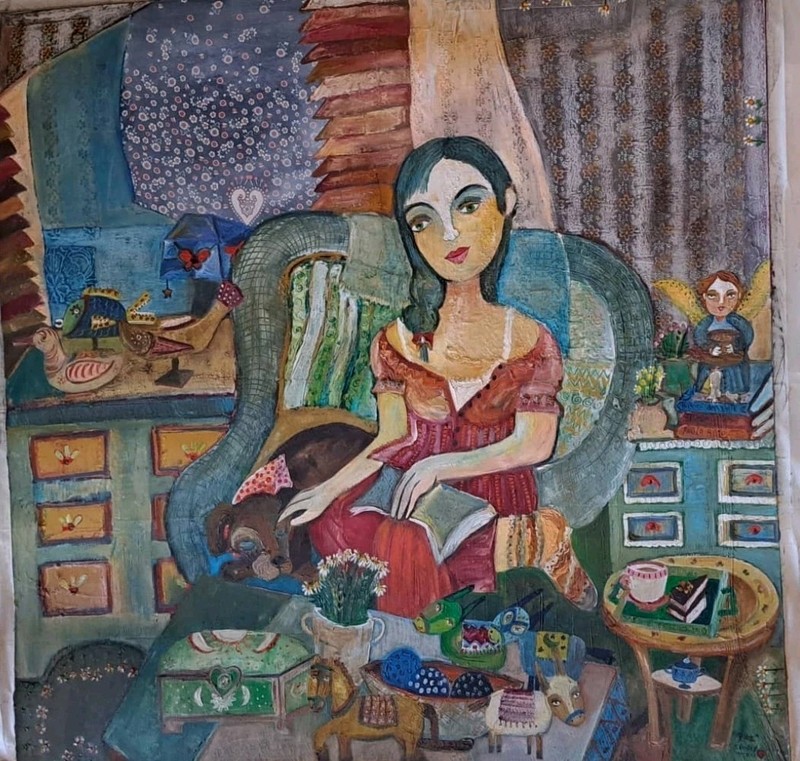 mixta On Canvas SANDRA DOOLEY T: Paz 120.x120 cm cuba beautiful.art
