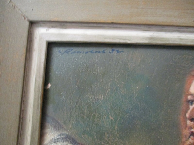 ANTIQUE PAINTING JULES RAUSCHERT WPA AMERICAN MASTER FRENCH LANDSCAPE 1940'S gallery