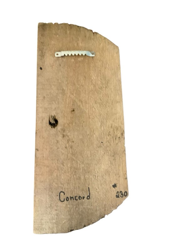 Hand Painted Driftwood With Lighthouse Scene Signed And Numbered Marked Concord gallery