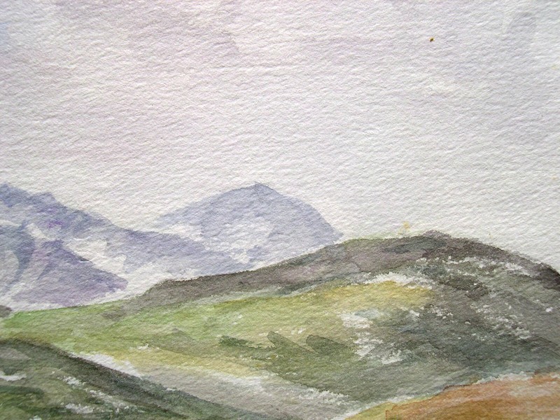 Hedda Grossmann-Molsen 1910-1990 Nidda / Aquarell "Schottland" Highlands ~1975 gallery