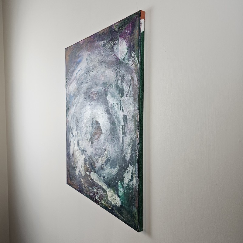 ART - Signed Modern Abstract Original Painting 20x16 Stretched Canvas Art gallery