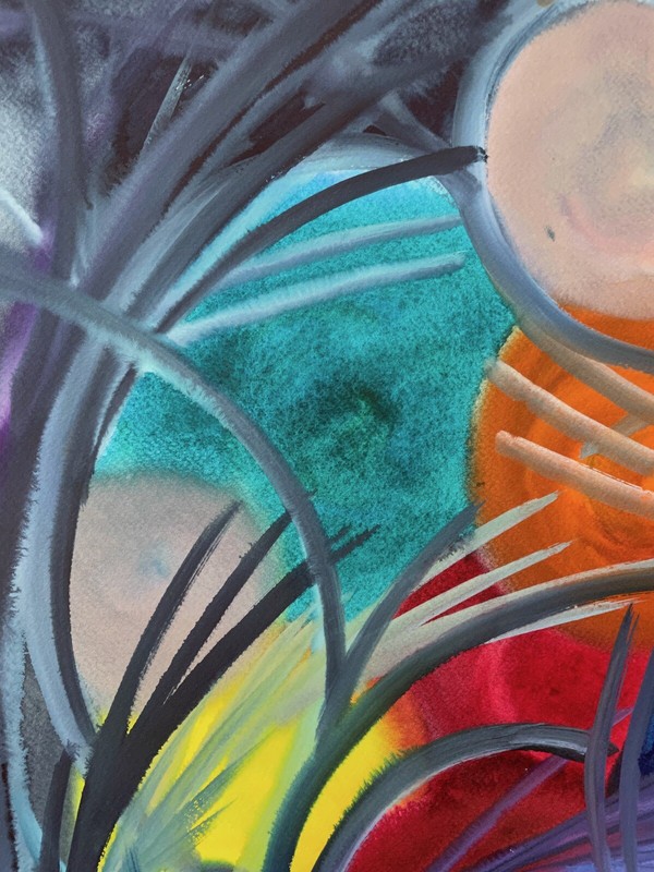 Modern Art Abstract Composition Geometric Colorful Circles Spheres gallery